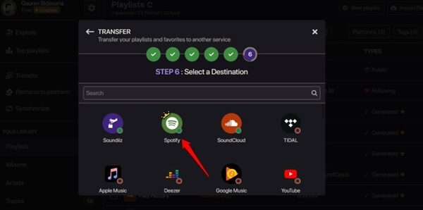 transfer-playlists-from-soundcloud-to-spotify-12 كيفية نقل قوائم التشغيل من SoundCloud إلى Spotify