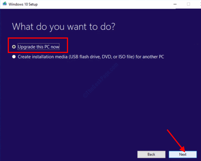 upgrade_PC كيفية إصلاح خطأ تحديث Windows 10 0x80240061