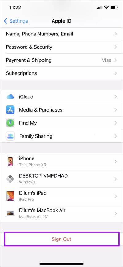 كيفية إصلاح مشكلة تسجيل خروج معرف Apple ID باللون الرمادي على iPhone و iPad - %categories