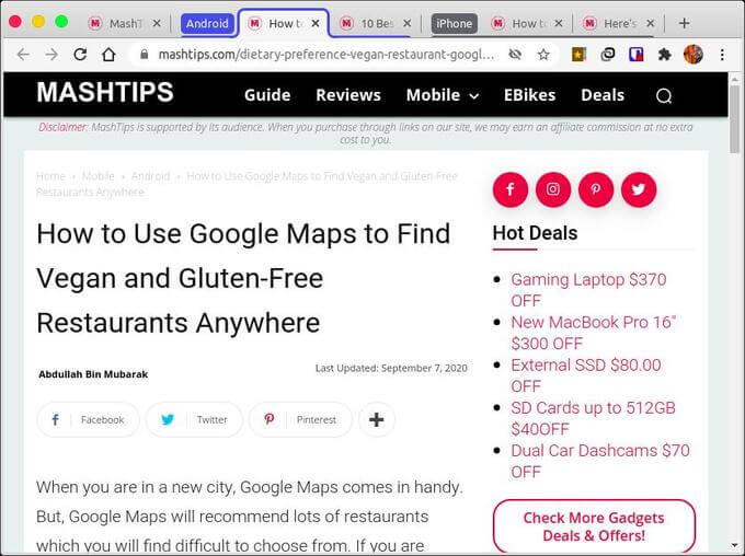 Chrome-Tab-Groups أفضل 10 نصائح حول علامة تبويب Chrome لتكون أكثر إنتاجية