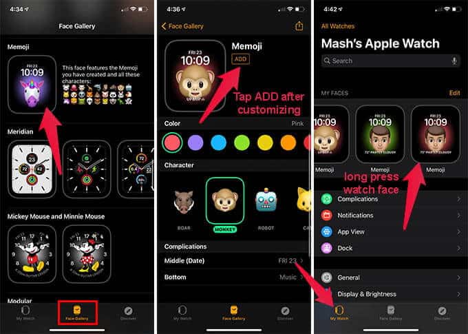 Create-Custom-Memoji-Watch-Face-for-Apple-Watch-on-iPhone كيفية الحصول على وجه الساعة Memoji على Apple Watch