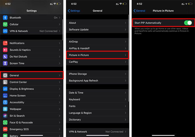Enable-Automatic-Picture-in-Picture-on-iPhone كيفية مشاهدة Netflix في ميزة Picture In Picture على iPhone و Android