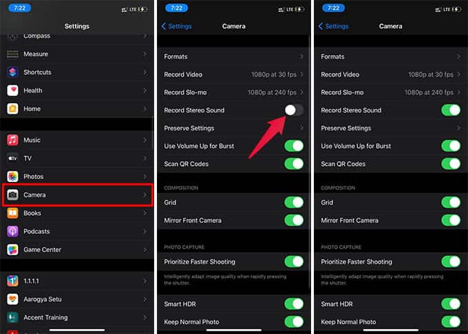 Enable-Record-Stereo-Sound-on-iPhone-Video كيفية تسجيل مقاطع الفيديو بـ Stereo Sound على iPhone