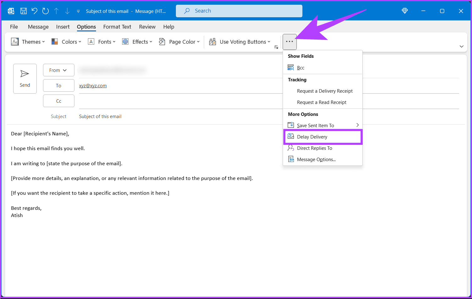 How-to-Schedule-Emails-in-Outlook_12 كيفية جدولة رسائل البريد الإلكتروني في Outlook على أي منصة