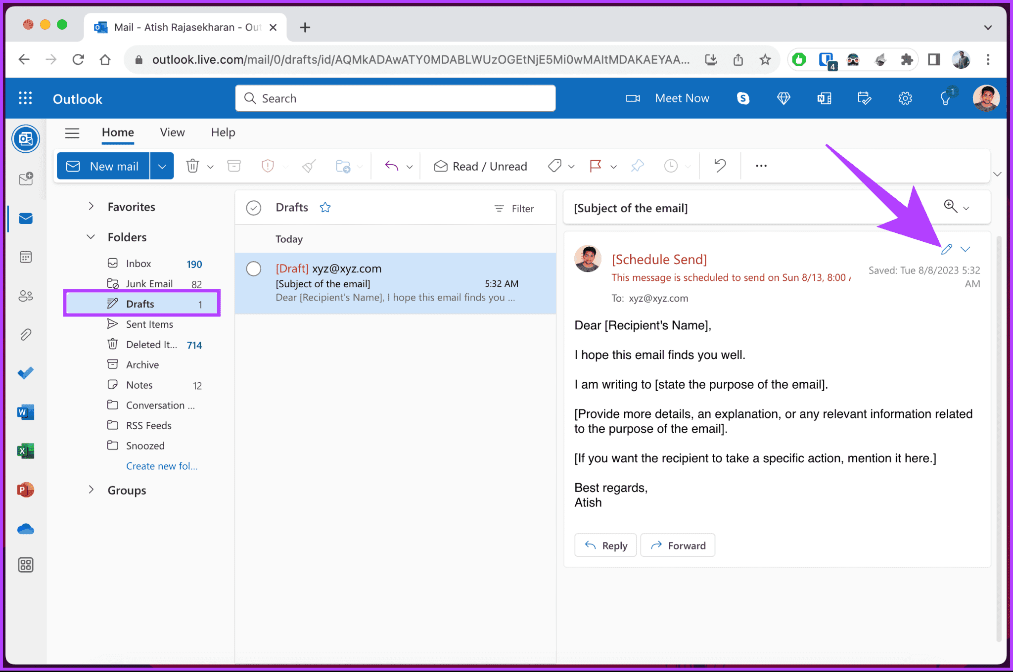 كيفية جدولة رسائل البريد الإلكتروني في Outlook على أي منصة - %categories
