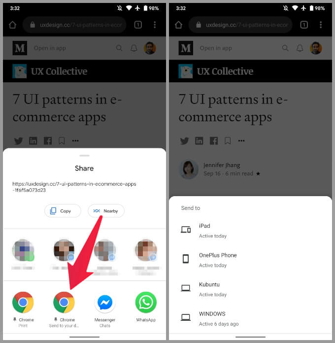 Send-tabs-from-Phone-to-PC أفضل 10 نصائح حول علامة تبويب Chrome لتكون أكثر إنتاجية