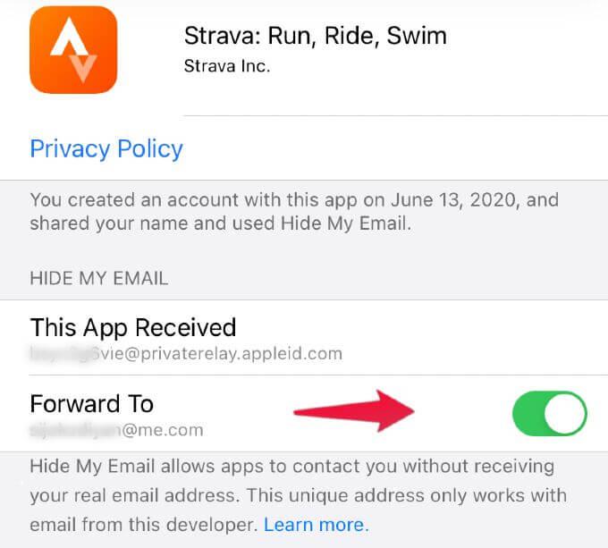 Sign-in-with-Apple-App-Email-ID كيفية التوقف عن استخدام "Sign in with Apple" والتبديل إلى البريد الإلكتروني الشخصي