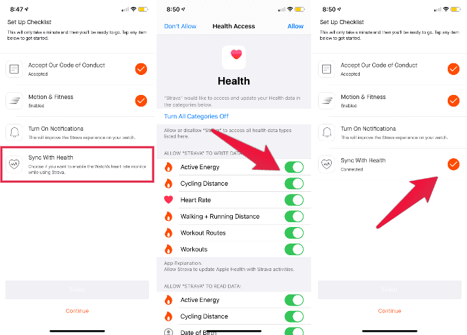 كيفية مزامنة Strava مع تطبيق Apple Watch للياقة البدنية و health iPhone - %categories
