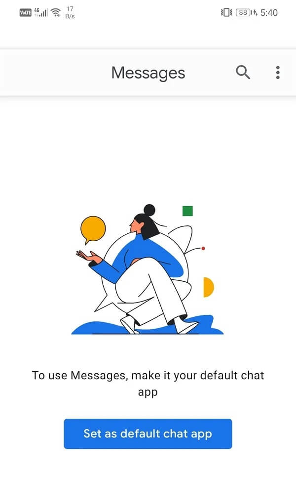 Tap-on-the-Set-as-Default-option كيفية عمل نسخة احتياطية من الرسائل النصية واستعادتها على Android