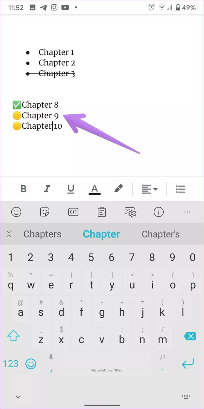 add-checkboxes-in-google-docs-17_4d470f76dc99e18ad75087b1b8410ea9 كيفية إضافة مربع اختيار في محرر مستندات Google Docs على الهاتف المحمول وسطح المكتب