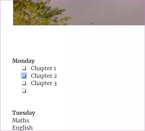 add-checkboxes-in-google-docs-4_4d470f76dc99e18ad75087b1b8410ea9 كيفية إضافة مربع اختيار في محرر مستندات Google Docs على الهاتف المحمول وسطح المكتب