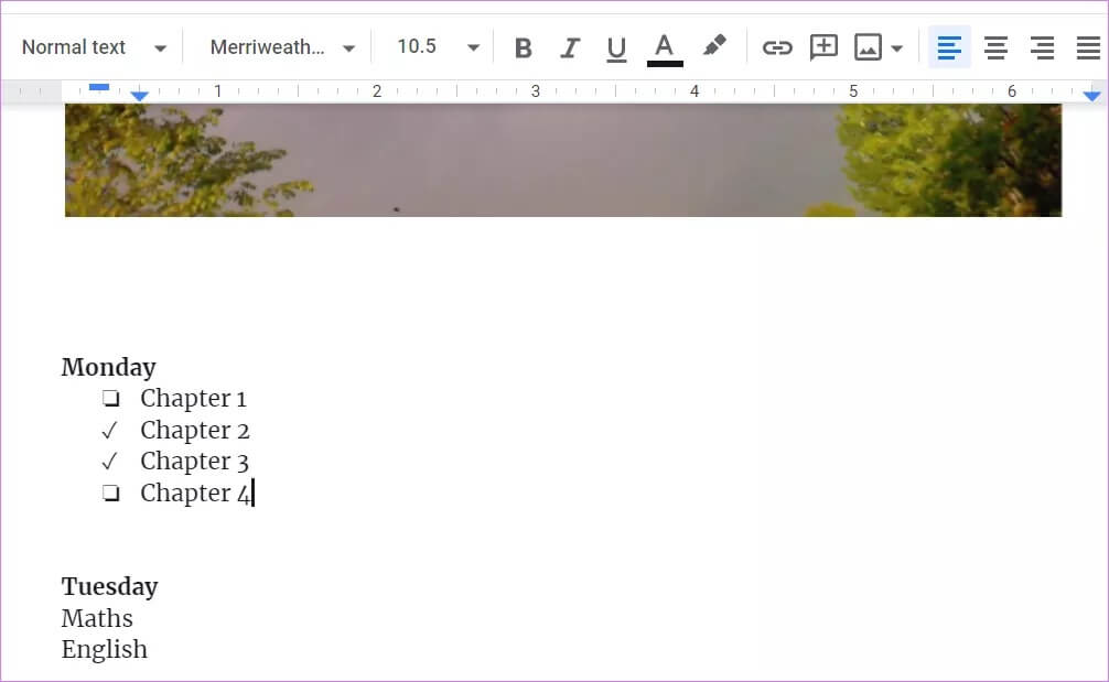 add-checkboxes-in-google-docs-6_4d470f76dc99e18ad75087b1b8410ea9 كيفية إضافة مربع اختيار في محرر مستندات Google Docs على الهاتف المحمول وسطح المكتب