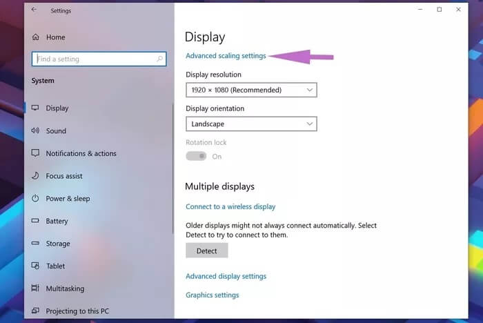 advanced-scaling-settings_935adec67b324b146ff212ec4c69054f دليل كامل لإصلاح النص الضبابي في Windows 10