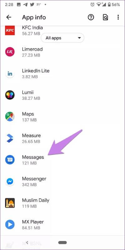 android-messages-app-crashing-2_40dd5eab97016030a3870d712fd9ef0f أفضل 9 إصلاحات لمشكلة تعطل رسائل Android