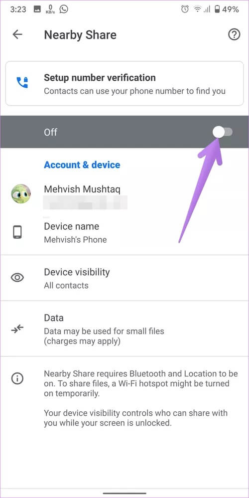 android-nearby-sharing-not-working-6_40dd5eab97016030a3870d712fd9ef0f أفضل 12 طريقة لإصلاح عدم عمل ميزة المشاركة القريبة Near­by Shar­ing على Android