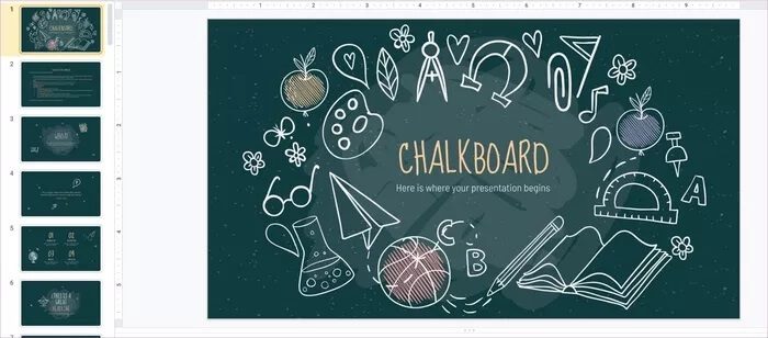 chalkboard_935adec67b324b146ff212ec4c69054f أفضل 11 نموذجًا لـ Google Slides لتحسين الإنتاجية