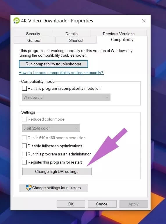 change-dpi-settings_4d470f76dc99e18ad75087b1b8410ea9 دليل كامل لإصلاح النص الضبابي في Windows 10