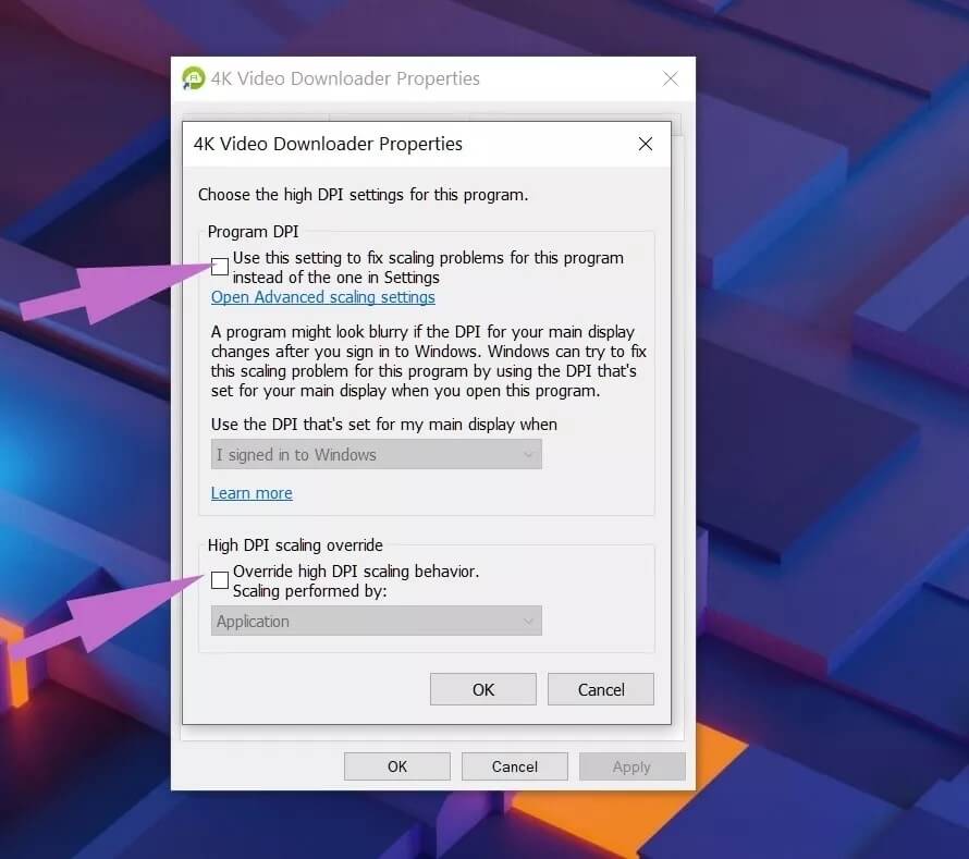 change-program-DPI_4d470f76dc99e18ad75087b1b8410ea9 دليل كامل لإصلاح النص الضبابي في Windows 10