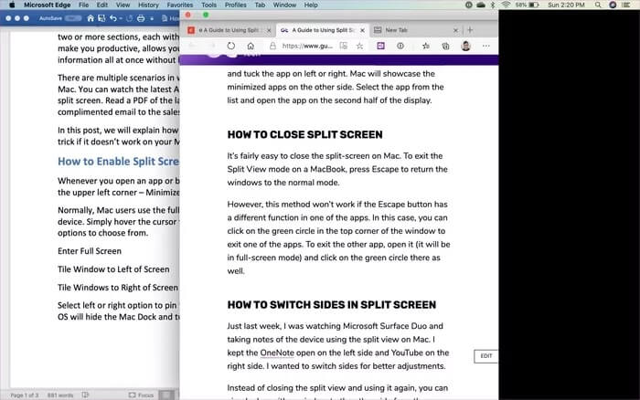 كيفية استخدام Split Screen على Mac - %categories