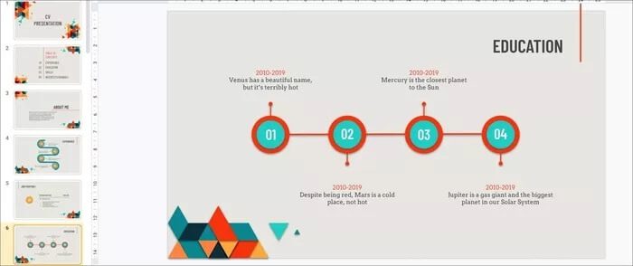 cv-template_935adec67b324b146ff212ec4c69054f أفضل 11 نموذجًا لـ Google Slides لتحسين الإنتاجية