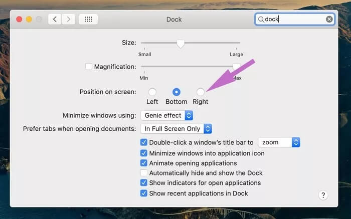 dock-position_935adec67b324b146ff212ec4c69054f دليل كامل لتخصيص Dock على Mac