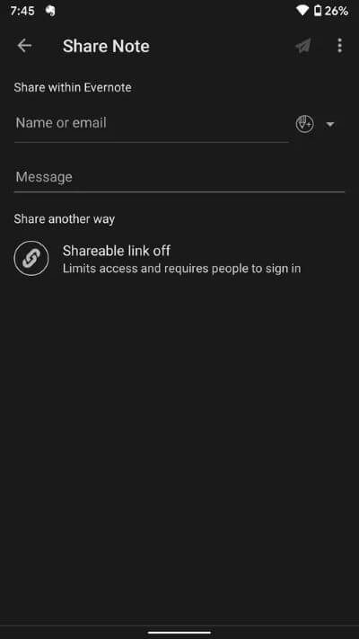 evernote-share_40dd5eab97016030a3870d712fd9ef0f Samsung Notes مقابل Evernote: ما هو تطبيق تدوين الملاحظات الأفضل على هواتف Galaxy