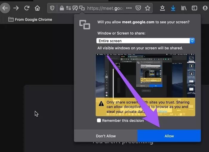 fix-google-meet-screen-share-not-working-firefox-03_935adec67b324b146ff212ec4c69054f أفضل 4 إصلاحات لعدم عمل مشاركة الشاشة لـ Google Meet على Firefox