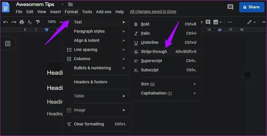 google-docs-tips-and-tricks-10_4d470f76dc99e18ad75087b1b8410ea9 أفضل 7 نصائح وحيل لمحرر Google Docs لاستخدامه كالمحترفين