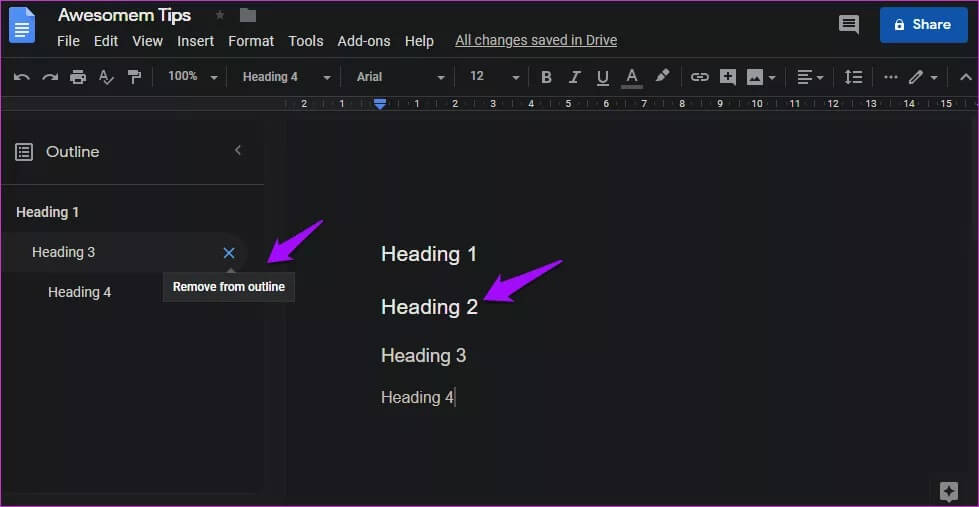 google-docs-tips-and-tricks-5_4d470f76dc99e18ad75087b1b8410ea9 أفضل 7 نصائح وحيل لمحرر Google Docs لاستخدامه كالمحترفين