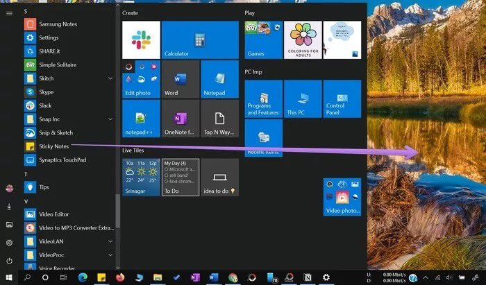 how-to-put-sticky-notes-shortcut-on-desktop-windows-3_935adec67b324b146ff212ec4c69054f أفضل 4 طرق لوضع Sticky Notes على سطح المكتب في Windows 10