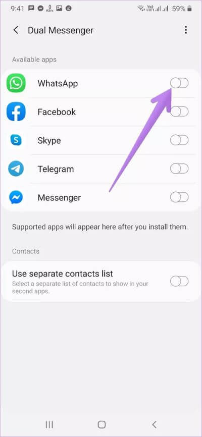 how-to-use-two-whatsapp-on-samsung-phone-3_40dd5eab97016030a3870d712fd9ef0f كيفية استخدام حسابين من WhatsApp على هاتف Samsung