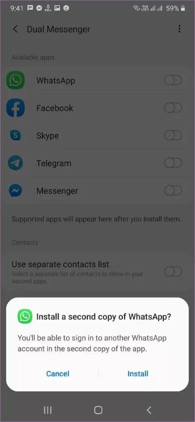 كيفية استخدام حسابين من WhatsApp على هاتف Samsung - %categories