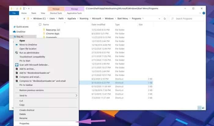 open-properties_935adec67b324b146ff212ec4c69054f دليل كامل لإصلاح النص الضبابي في Windows 10