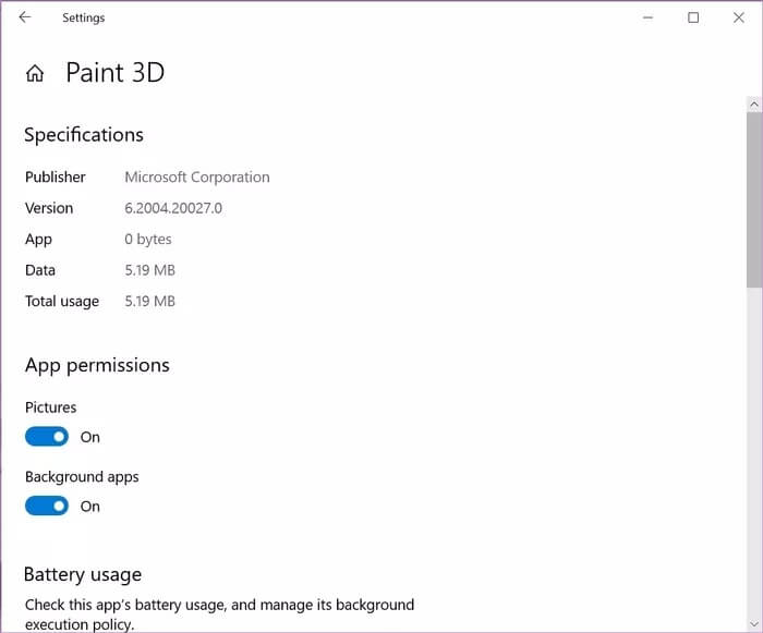 paint-3d-keeps-crashing-windows-2_935adec67b324b146ff212ec4c69054f أفضل 9 طرق لإصلاح أعطال Microsoft Paint 3D عند الفتح على Windows 10