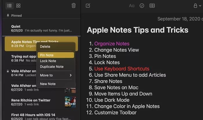 أفضل 11 نصيحة وخدعة من Apple Notes لمستخدمي Mac - %categories