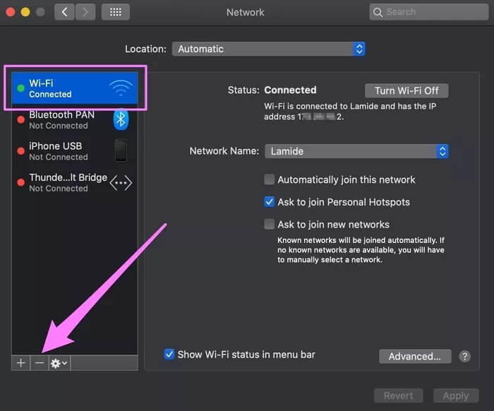 how to wipe mac wifi settings