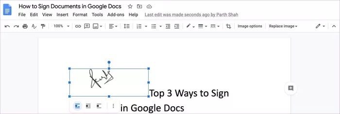 أفضل 3 طرق لتوقيع المستندات في Google Docs - %categories