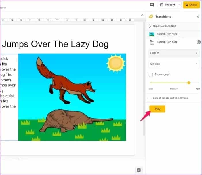 كيفية إضافة الرسوم المتحركة في العروض التقديمية من Google Slides - %categories