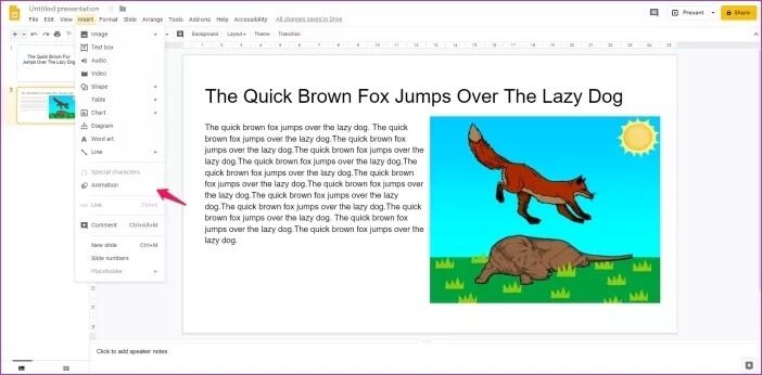 Add-Animations-to-Google-Slides-4_4d470f76dc99e18ad75087b1b8410ea9 كيفية إضافة الرسوم المتحركة في العروض التقديمية من Google Slides