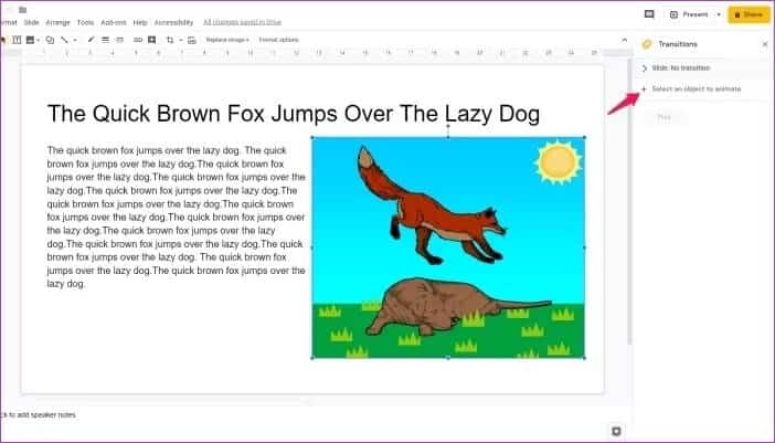 Add-Animations-to-Google-Slides-7_4d470f76dc99e18ad75087b1b8410ea9 كيفية إضافة الرسوم المتحركة في العروض التقديمية من Google Slides