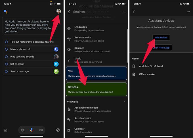 Add-New-Device-to-Google-Assistant- كيفية توصيل والتحكم في المصابيح باستخدام Google Home