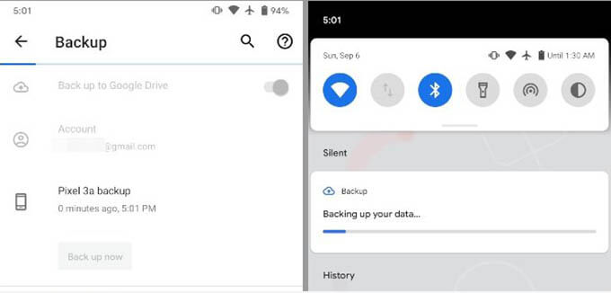 Android-System-backup-in-progress كيفية عمل نسخة احتياطية من هاتف Android على Google Drive