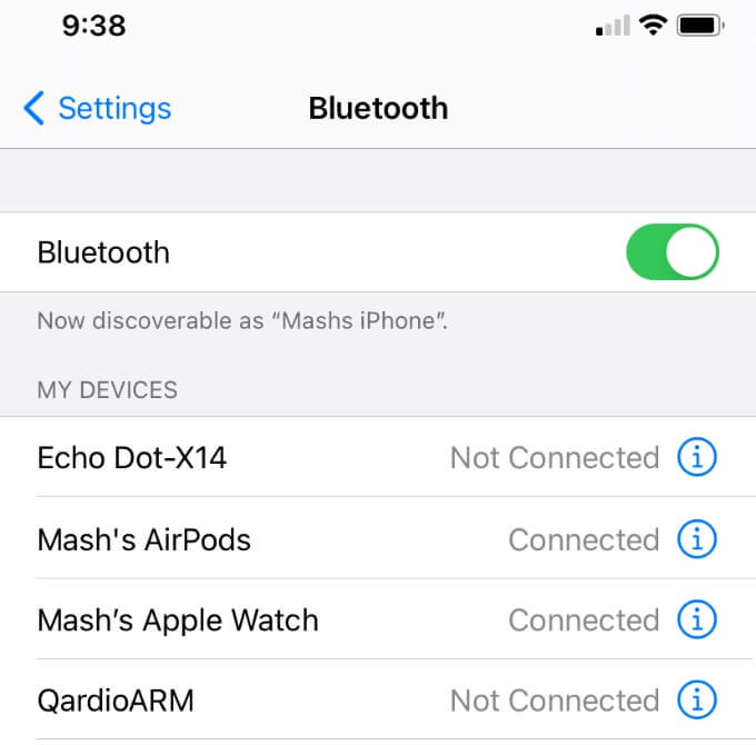 Apple-Watch-Bluetooth-Connection كيفية إجبار Apple Watch على المزامنة مع iPhone