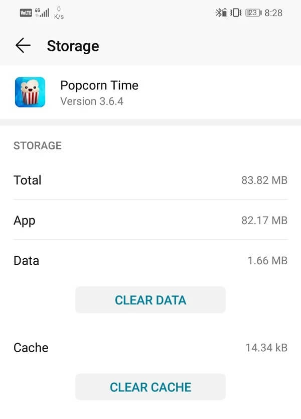 Click-on-the-Clear-Cache-and-Clear-data-buttons-to-remove-any-data-files كيفية إصلاح عدم عمل التدوير التلقائي على Android