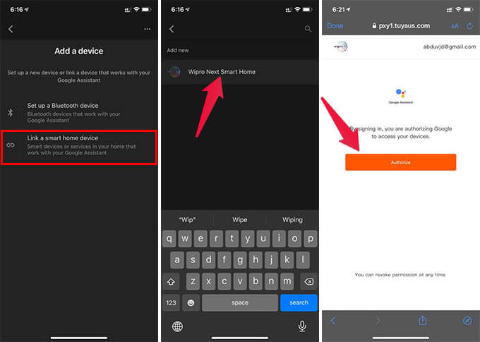 Connect-and-Authorize-Smart-Bulb-with-Google-Assistant كيفية توصيل والتحكم في المصابيح باستخدام Google Home
