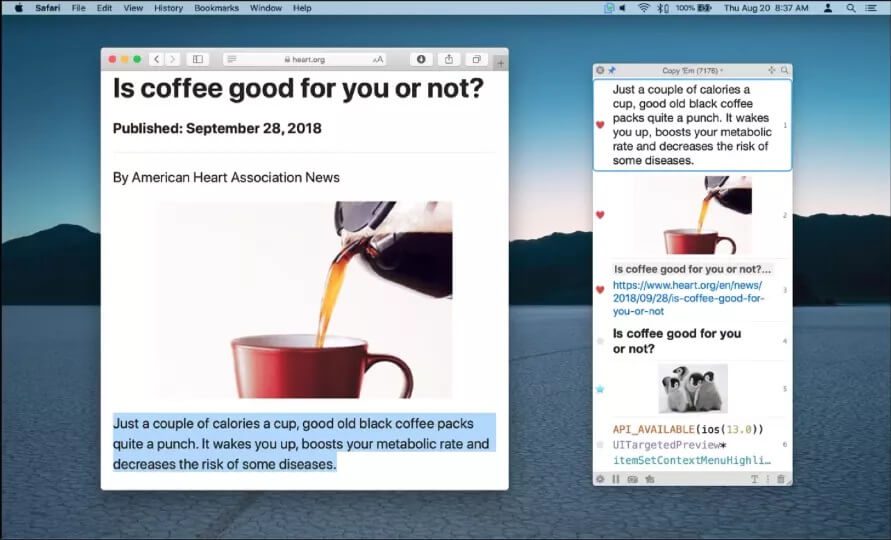 Copyem-Clipboard-Manager-for-Mac_4d470f76dc99e18ad75087b1b8410ea9 أفضل 5 تطبيقات لإدارة الحافظة Clipboard manager لـ Mac