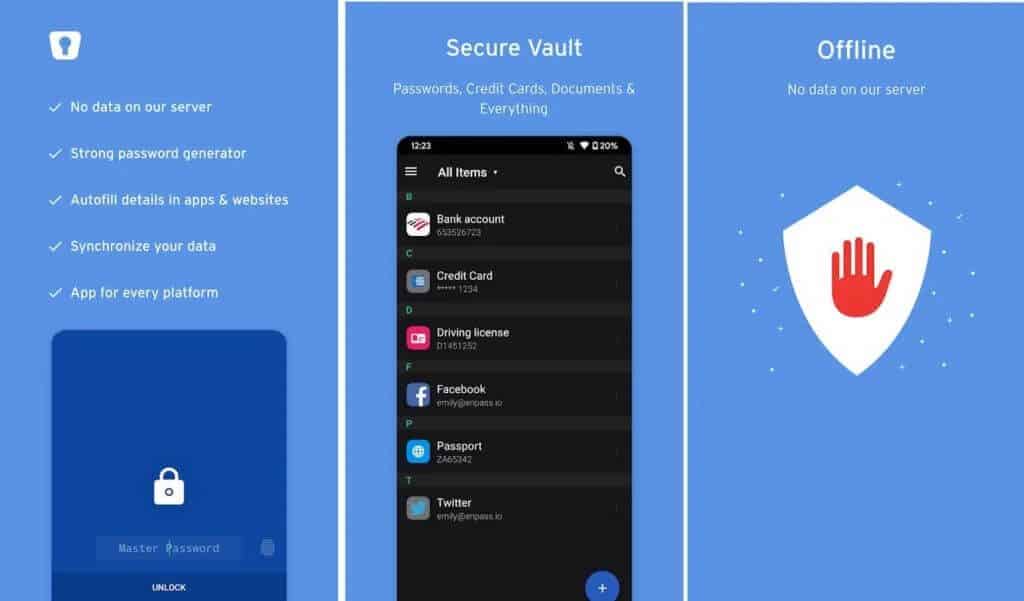 ENPASS-PASSWORD-MANAGER-1024x601-1 أفضل 10 تطبيقات لإدارة كلمات المرور لنظام Android