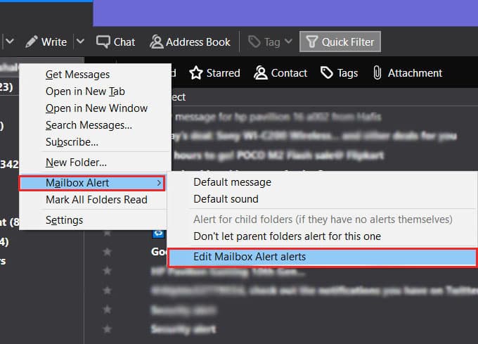 Edit-Thunderbird-Mailbox-Alerts كيفية قفل جهاز الكمبيوتر Windows 10 عن بُعد من أي مكان