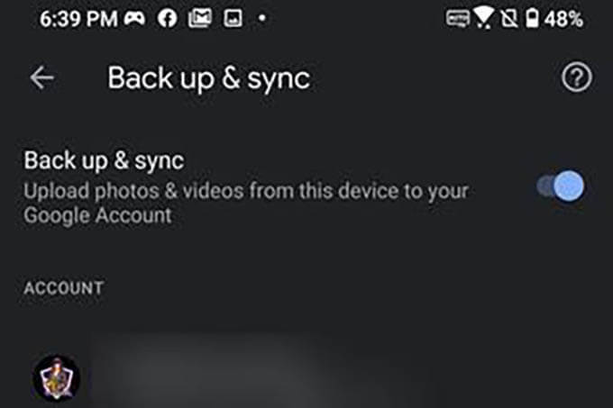Enable-Backup-and-Sync-Google-Photos كيفية عمل نسخة احتياطية من هاتف Android على Google Drive