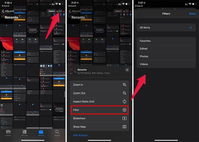 Filter-Photos-in-iPhone-Photos-App هذه الميزات المخفية في تطبيق iPhone Photos ستجعل حياتك أسهل